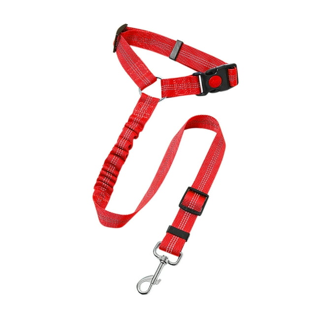 Ceinture de Sécurité pour Chien Réglable - Tissu en Nylon, Rotation à 360°, Sécurité - pour Voyage en Voiture et Conduite Sans Distraction
