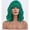 Green, variant on BERON Green Short Wavy Bob Wig with Bangs for Women Girls Shoulder Length Curly Wave Heat Resistant Synthetic Wigs for Cosplay Party or Daily
