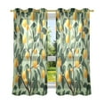 thumbnail image 6 of Yayeee Window Curtains Set of 2 for Living Room Light Filtering 63"x52", Orange Tree, 6 of 7