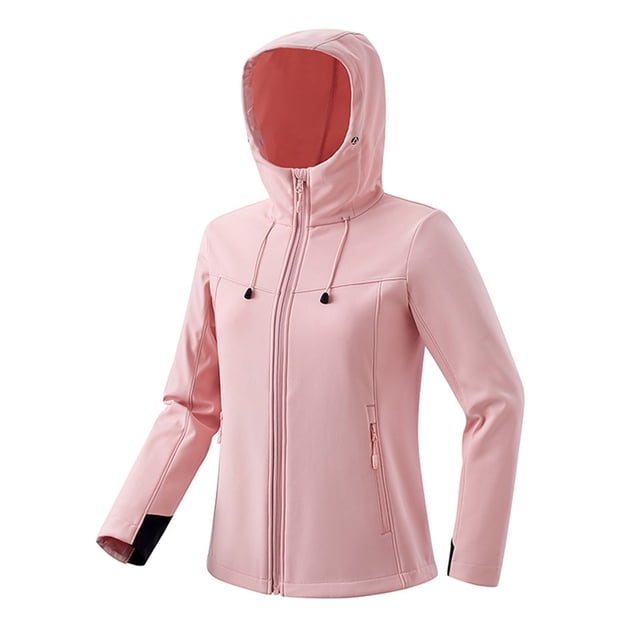 Chaquetas y abrigos casuales con capucha de manga larga para mujer, color para exteriores, manga larga, cremallera, protector solar, impermeable, a prueba de viento, chaqueta con capucha de talla gran