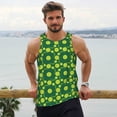 thumbnail image 6 of KLL Tennis Balls Print Men's Muscle Gym Workout Stringer Tank Tops Bodybuilding Fitness T-Shirts Tank Tops Men-XX-Large, 6 of 7