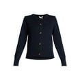 thumbnail image 6 of Time and Tru Women's Button Front Cardigan Sweater, Midweight, Sizes XS-XXXL, 6 of 7