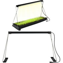 Epic Gardening Seed Starting Grow Light, Full-Spectrum LED with Adjustable Height for Indoor Seedlings, Energy-Efficient, Light with Timer (Small)