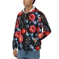 thumbnail image 3 of Honeii Variety Of Fruits And Berries Print Hoodies for Men, Pullover & Full Zip, Breathable Zip up Hoodie, Sweatshirt-Large, 3 of 5