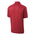 thumbnail image 6 of Yellow Rooster Men's Heather Contender Polyester Polo Scarlet Heather M, 6 of 8