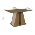 thumbnail image 2 of Mesa De Comedor Rectangular Madesa 5383 Marrón/Crema, 2 of 5