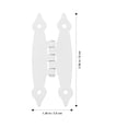 thumbnail image 2 of FRCOLOR 8 pcs  Interior Door Hinge Iron Door Hinge Kitchen Cabinet Door Hinge Furniture Closing Hinge, 2 of 8
