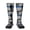 2 Black-2, variant on Women's Knee High Socks Police Blue Line Flag Outdoor Casual Tube Socks