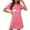 Hot Pink, variant on Sakmal Casual Womens Moomoo Nightgowns Black Short Nightwear Heart Print Short Sleeve Nightgowns for Women