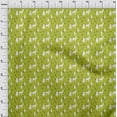 thumbnail image 3 of oneOone Cotton Silk Green Fabric Merry Christmas Sewing Fabric By The Yard Printed Diy Clothing Sewing Supplies 42 Inch Wide, 3 of 4