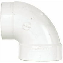 Charlotte Pipe Schedule 40 2 in. Hub x 2 in. Dia. Hub PVC P-Trap with Clean Out