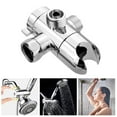 thumbnail image 1 of 3-Way Shower Head Diverter, EEEkit G1/2 Shower Arm Diverter Valve with Adjustable Handshower Mount for Hand Held Showerhead, Shower Arm Mounted Valve Fix Bracket Bathroom, Hardware Accessory, 1 of 10