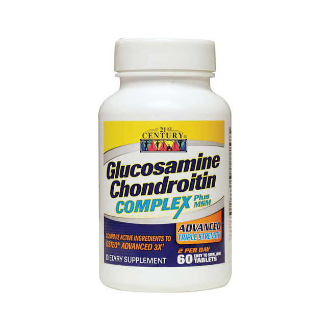 21st Century Glucosamine Chondroitin Complex Plus MSM, 80 Ct Walmart