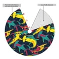 thumbnail image 2 of Yiaed Colorful Sharks Print Christmas Tree Skirt , Tree SkirtsTree Mat for Christmas Winter Holiday Indoor Decorations-48", 2 of 7