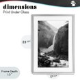 thumbnail image 4 of Stupell Industries Farmhouse Rocky Yosemite Falls Gray Framed Print Under Glass, 17 x 23, by Kim Curinga, 4 of 8