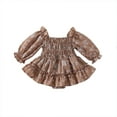 thumbnail image 2 of Wavsuf Girls Dresses Cute Summer Brown Dresses Size 12M, 2 of 5
