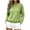 Mint Green, variant on FAIWAD Women’s Crewneck Sweater Long Sleeve Textured Knit Pullover Solid Color Casual Fall Winter Top