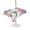 White, variant on Outdoor Tablecloth with Umbrella Hole for Patio/Picnic/Party/Camping, Pink Spring Floral Waterproof Table Cloth Rectangle Table Cover Washable, Watercolor Birds Farmhouse Elegant (52"x 70")