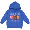 thumbnail image 2 of Inktastic Life is Better with Donuts Toddler Hoodie, 2 of 4