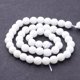 thumbnail image 3 of Synthetic White Agate Beads Strands Dyed & Heated Faceted Round White 8mm Hole: 1mm about 49pcs/strand 15 inch, 3 of 3