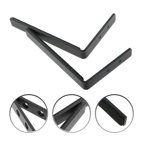 LABSERRON 2Pcs Soundbar Bracket Speaker Shelf Wall Mount Audio Enthusiasts Black