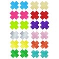 thumbnail image 1 of 12 Pairs Disposable Breast Covers Nipple Cover Self-adhesive Pasties Stickers, Cross Shape, 1 of 6