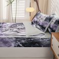thumbnail image 5 of Manfei Vintage Wildlife Zipper Twin Comforter Sets with Fitted Sheet and 2 Pillowcases,Rustic Wolves Zipper Bedding Set,Gray,Light Gray Reversible,4pcs, 5 of 8