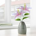 thumbnail image 4 of Casaio Artificial Lilies Artificial Lilies, Faux Potted Flowers for Home Decor, Realistic Silk Lilies for Indoor Floral Arrangement Faux Lilies, 4 of 7