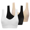 Black+White+Nude, variant on TQWQT 3 Pack Womens Sports Bra Wirefree Padded Push Up Yoga Bras Seamless Comfortable Plus Size Bra