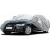 Car Cover 6 Layers, Waterproof Sedan Car Cover with Zipper Door, Snowproof/UV Protection/Windproof, Universal Car Covers Breathable Fabric with Cotton (185" to 200") 3XL(Fit Sedan-Length 185" to 200") Silver-6 Layers