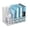White, variant on INTIGE Desktop Organizers with 5 Vertical Compartments Rack, File Storage for Office, Home Workspace, Black Plus