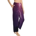 thumbnail image 2 of Haiem Thunderstorm Violet Purple Women's Pajama Pants Ultra Lightweight Pjs Bottoms Sleepwear Bottom Pants With Pocket Drawstring-Medium, 2 of 9
