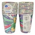 thumbnail image 3 of Vasos de cartón Great Value diseño mundial multicolor 10 piezas, 3 of 4