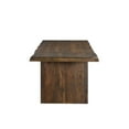 thumbnail image 4 of Taran Designs Bristol 86" Live Edge Solid Wood Dining Table in Dark Brown, 4 of 6