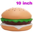 thumbnail image 2 of Squishy gigantes de 10 pulgadas que crecen lentamente, Squishy de crecimiento lento, Squishy de hamburguesa, Squishy gigantes perfumados, juguetes antiestrés kawaii, juguetes de descompresión para apr, 2 of 5
