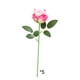 thumbnail image 2 of Plantas Artificiales De Plástico Paquete De 5 Ramos De Flores Artificiales Para Bodas En Casa, Flores Decorativas Multiusos De Plástico En Rojo Rosa, 48cm Rkxzt, 2 of 9