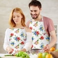thumbnail image 3 of Pioneer Flower Floral Print Pattern Apron for Women and Men, Cotton Linen Waterproof with Pockets, Adjustable, 33x27 Inch for Kitchen, Gardening, BBQ, Salon, 3 of 6