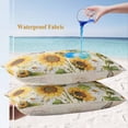 thumbnail image 4 of Sunflower Farmhouse Lumbar Pillow Covers 20x12 Inch Set of 2, Spring Summer Retro Floral Butterflies Waterproof Outdoor Pillow Covers, Decorative Cushion Pillowcases for Couch, Sofa, Bed, Patio, 4 of 9