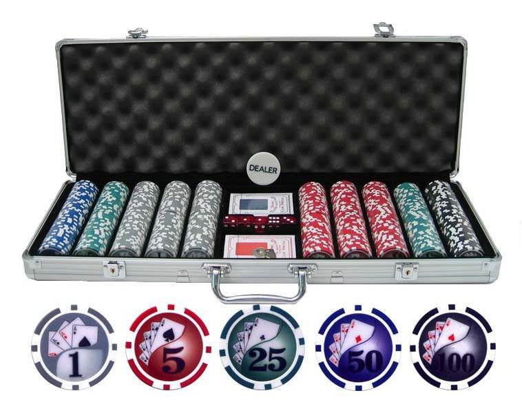 Pick Chips! New 1000 Poker Knights 13.5g Clay Poker Chips Set w/ Rolling Case 