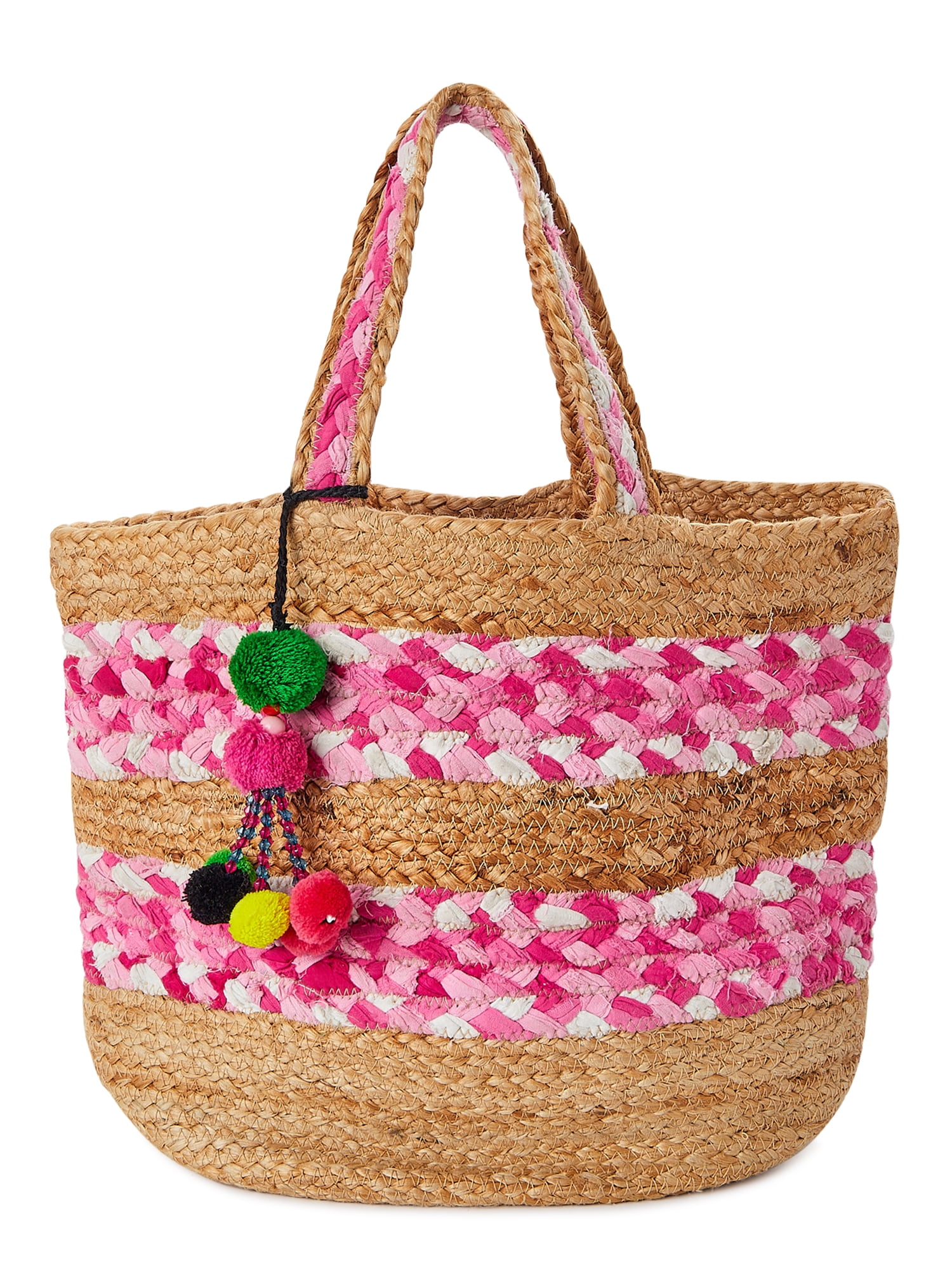 Personalised Girls Pink HORSE Shopping/Holiday/Beach/Toy/School Jute Bag 