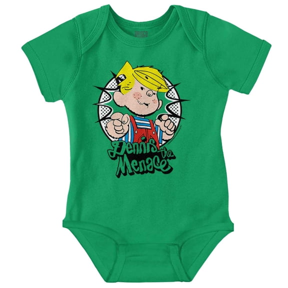 Retro Old School Dennis The Menace Romper Boys or Girls Infant Baby Brisco Brands 12M