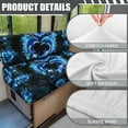 thumbnail image 6 of FORUDESIGNS Dolphin Hibiscus Heart Print 2 Pcs RV Dinette Cushion Covers Comfortable Replacement Camper Cushion Slipcover Sofa Furniture Protector 1 Backrest Covers and 1 Bench Covers, 6 of 7