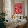 thumbnail image 3 of Pawsitively Patched - India Illustration Dog Pop Art Animal Modern Art Abstract Oak Framed Wall Art Print 9 x 12 inches, 3 of 12