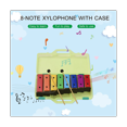 thumbnail image 3 of 8-Note Xylophone Colorful Glockenspiel Removable Rainbow Color Metal Plates Resonator with Plastic Mallets Green Case, 3 of 6