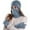 Blue, variant on MIASHUI Winter Hat, Scarf, and Gloves Three-Piece Set, Unisex Outdoor Thick Cold Protection Scarf, Plush Ear Knit Scarf GY1