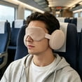 thumbnail image 7 of Memory Foam U Shaped Neck Pillow with Eye Mask, 2 In 1 Portable Ergonomic Travel Pillow Light Blocking Sleep Mask for Airplane Car Office Home Nap, 7 of 7