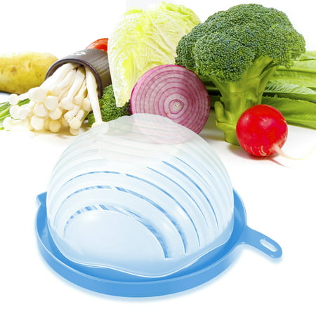 Luxmo Salad Cutter Bowl: 60 Second Salad Maker, Easy And Fast Vegetable Chopper And Slicer For Veggies, Lettuce And Fruit, Cutting Board, Strainer And Dicer All-In-1, Dishwasher Safe – BPA (Best Salad Maker Machine)