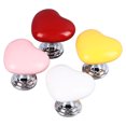 thumbnail image 1 of Inodoro de Corazón Push, Amor Botón de Inodoro en Forma de Corazón Botón Único Vibrante de Moda para la Decoración del Baño, 1 of 7