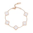thumbnail image 1 of Pulsera de moda para mujer, chapada en oro, ajustable, con incrustaciones de concha, joyería para mujeres y niñas, regalos del día de la madre (blanco), 1 of 5