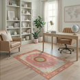 thumbnail image 2 of ODIKA Pink Boho Vintage Whimsical Border Retro Cottagecore Beige Maximalist Pet Friendly & Kids Safe Play for Playroom, Bedroom, Reading Nook, 2 of 7